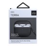 Чехол Uniq Terra Genuine Leather with wrist strap для AirPods 3 (2021), черный