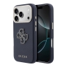 Guess для iPhone 17 Pro Max чехол Saffiano Full Wrapped 4G Big Resin logo Metal Cam Hard Blue