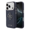 Guess для iPhone 17 Pro Max чехол Saffiano Full Wrapped 4G Big Resin logo Metal Cam Hard Blue