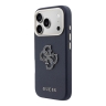 Guess для iPhone 17 Pro Max чехол Saffiano Full Wrapped 4G Big Resin logo Metal Cam Hard Blue