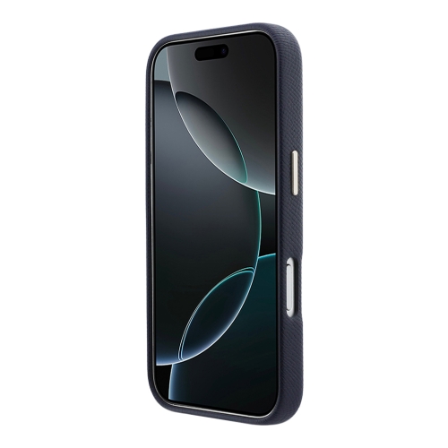 Guess для iPhone 17 Pro Max чехол Saffiano Full Wrapped 4G Big Resin logo Metal Cam Hard Blue