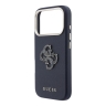 Guess для iPhone 17 Pro Max чехол Saffiano Full Wrapped 4G Big Resin logo Metal Cam Hard Blue