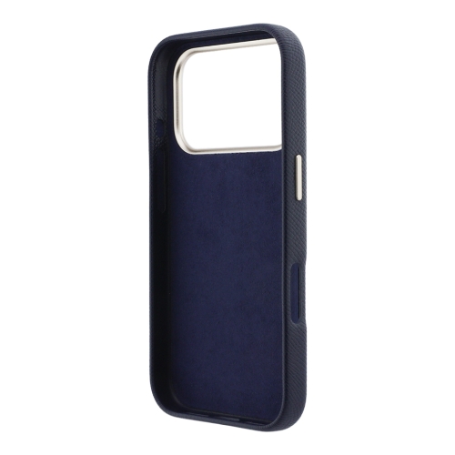 Guess для iPhone 17 Pro Max чехол Saffiano Full Wrapped 4G Big Resin logo Metal Cam Hard Blue