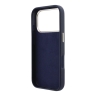 Guess для iPhone 17 Pro Max чехол Saffiano Full Wrapped 4G Big Resin logo Metal Cam Hard Blue