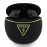 Guess Наушники TWS Bluetooth Round with Printed Triangle logo Black