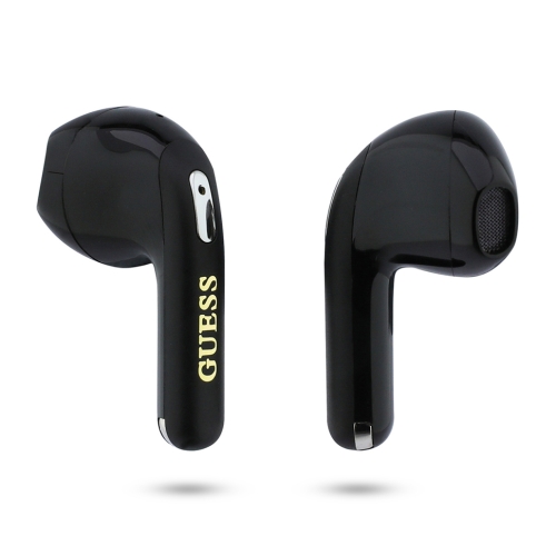 Guess Наушники TWS Bluetooth Round with Printed Triangle logo Black