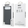 DKNY для iPhone Air чехол Liquid Silicone Stack Metal logo Hard Black (MagSafe)
