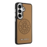 Karl Lagerfeld для Galaxy S26 чехол PU Perforated Round logo Metal camera Hard Brown (MagSafe)
