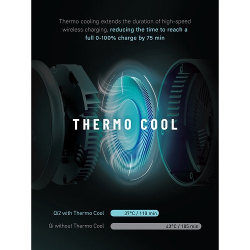 Energea Беспроводное СЗУ MagArctic Stand 4in1 Thermo Cool Qi2 iP+AW+TWS+USB-C cable Gun