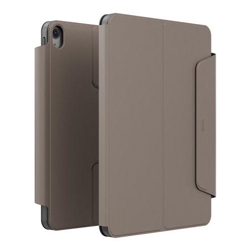 Uniq для iPad 11 (2025 A16)/ 10.9 (2022) чехол ROVUS SnapMount Magnetic 360 Rotate Detach Flint Grey