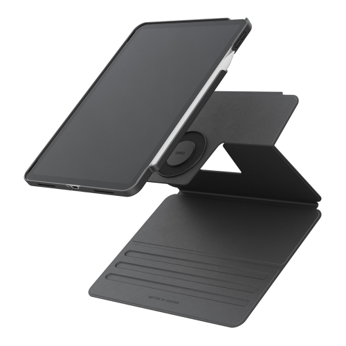 Uniq для iPad 11 (2025 A16)/ 10.9 (2022) чехол ROVUS SnapMount Magnetic 360 Rotate Detach Flint Grey