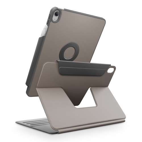 Uniq для iPad 11 (2025 A16)/ 10.9 (2022) чехол ROVUS SnapMount Magnetic 360 Rotate Detach Flint Grey