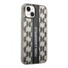 Чехол Lagerfeld Monogram w Vertical logo Hard для iPhone 14, черный