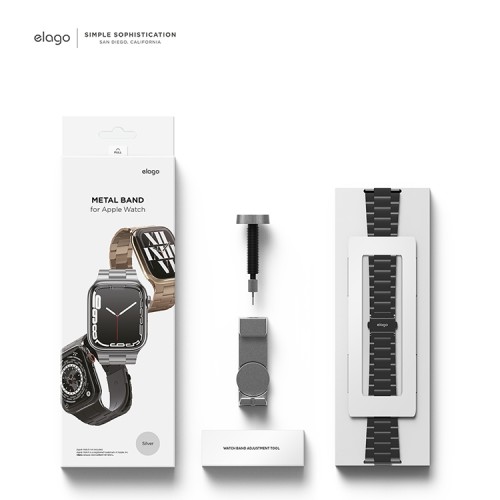 Ремешок Elago Metal Band для Apple Watch 40-41 mm, черный