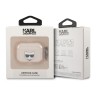 Чехол Karl Lagerfeld TPU Glitters with ring Choupette Transparent для Airpods Pro, золотой