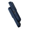 Чехол Baseus Liquid Silica Gel Magnetic case +Tempered glass для iPhone 14 Pro, синий (MagSafe)