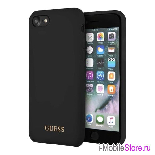 Чехол Guess Silicone для iPhone 7/8/SE 2020, черный