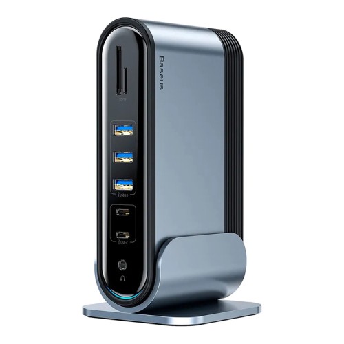 Baseus USB-концентратор Working Station Multifunctional Type-C 16в1, серый