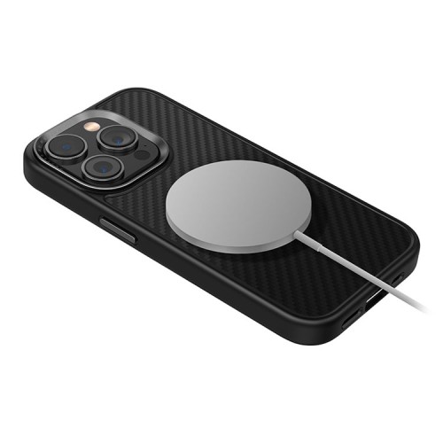 Uniq для iPhone 15 Pro чехол KEVA Kevlar Black (MagSafe)