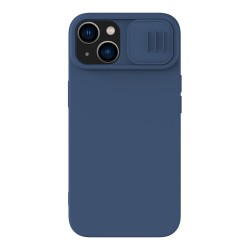 Nillkin для iPhone 15 Plus чехол CamShield Silky Silicone Midnight Blue