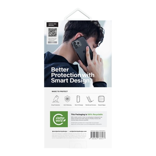Uniq для iPhone 15 Pro чехол Combat AF Smoke Blue (MagSafe)