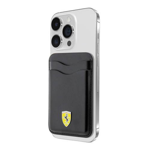 Ferrari картхолдер Wallet Cardslot MagSafe PU leather Black