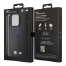BMW для iPhone 15 Pro Max чехол M-Collection PU Quilted Tricolor Hard Black (MagSafe)