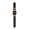 Hello Kitty для Apple Watch 42-41-40 mm ремешок PU Grained leather 3D Rubber Kitty Head Black