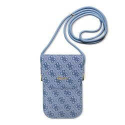 Guess для смартфонов сумка Wallet Phone Bag 4G Script metal logo with Cord Blue
