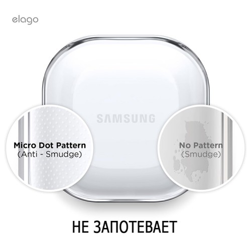 Elago для Galaxy Buds 2/FE/Live/Pro/Pro 2 чехол Clear Hang case Transparent