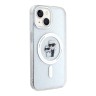 Karl Lagerfeld для iPhone 15 чехол PC/TPU NFT Karl&Choupette Hard Glitter Transp (MagSafe)