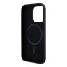Karl Lagerfeld для iPhone 15 Pro чехол Liquid Silicone NFT Karl & Choupette Body Hard Black (MagSafe)