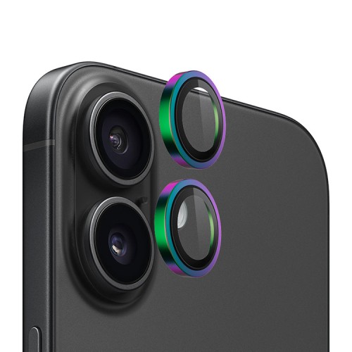 BlueO стекло для iPhone 16/16 Plus, Camera lens Armor Aluminium 2 шт. Colorful (+installer)