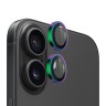 BlueO стекло для iPhone 16/16 Plus, Camera lens Armor Aluminium 2 шт. Colorful (+installer)