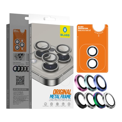 BlueO стекло для iPhone 16/16 Plus, Camera lens Armor Aluminium 2 шт. Colorful (+installer)