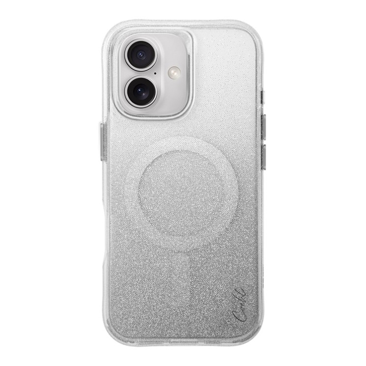 Uniq для iPhone 16 чехол COEHL Lumino Sparkling Silver (MagSafe)