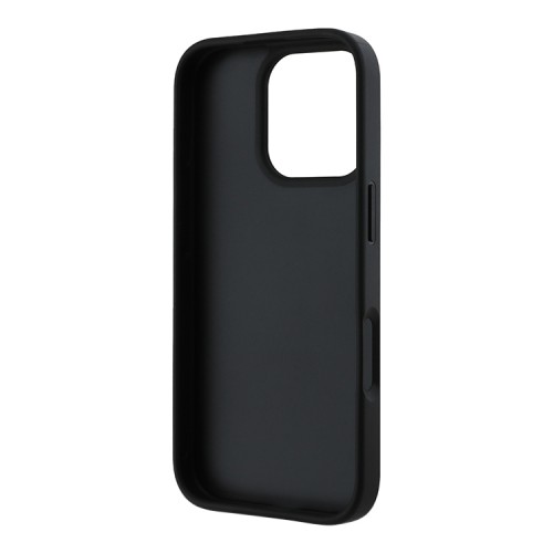 Guess для iPhone 16 Pro Max чехол PU кожа 4G Big metal logo Black