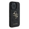 Guess для iPhone 16 Pro Max чехол PU кожа 4G Big metal logo Black