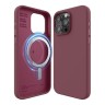 Elago для iPhone 15 Pro чехол Soft silicone (Liquid) Burgundy (MagSafe)