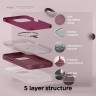 Elago для iPhone 15 Pro чехол Soft silicone (Liquid) Burgundy (MagSafe)
