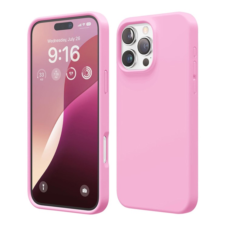Elago для iPhone 16 Pro чехол Soft silicone (Liquid) Hot Pink