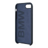 Чехол BMW Signature Liquid Silicone для iPhone 7/8/SE 2020, синий