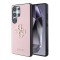 Guess для Galaxy S25 Ultra чехол PU Grained leather 4G Big metal logo Hard Pink
