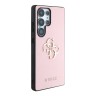 Guess для Galaxy S25 Ultra чехол PU Grained leather 4G Big metal logo Hard Pink
