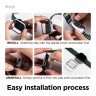 Elago для Apple Watch 42 mm (Series 10) чехол Clear Shield case+9H glass Clear