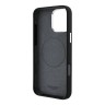 Aston Martin для iPhone 16 Pro чехол Liquid Silicone Grey Circle Metal Cam Hard Black (MagSafe)