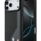 BMW для iPhone 17 Pro Max чехол M-series PU Carbon/Smooth Metal logo Hard Black/Grey (MagSafe)