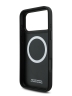 BMW для iPhone 17 Pro Max чехол M-series PU Carbon/Smooth Metal logo Hard Black/Grey (MagSafe)