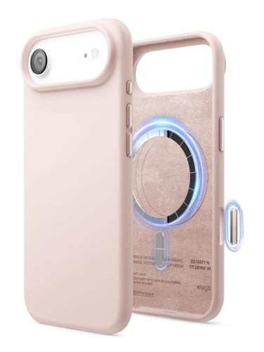 Elago для iPhone Air чехол Magnetic Silicone Light Pink (MagSafe)