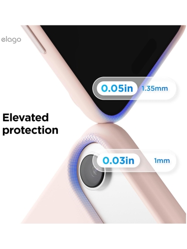 Elago для iPhone Air чехол Magnetic Silicone Light Pink (MagSafe)